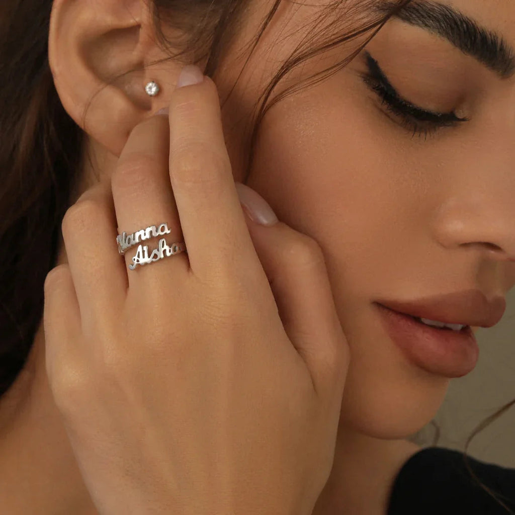 Double Name Ring