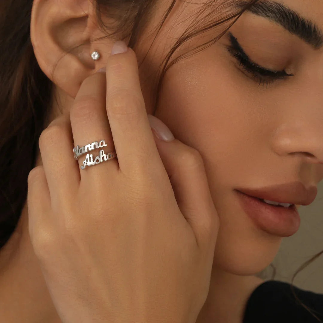 Double Name Ring