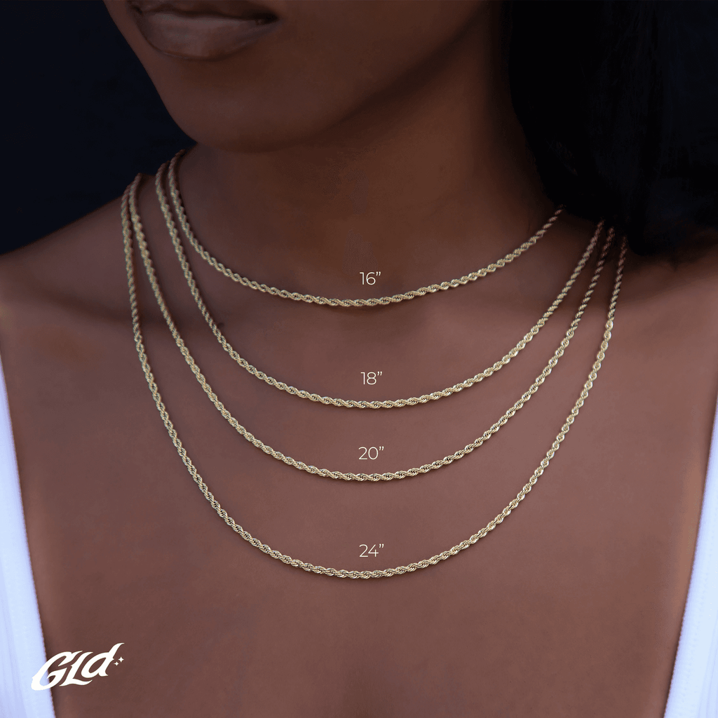 Solid White Gold Rope Chain (2mm)