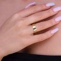 Flat Band Ring in Yellow Gold - 6mm