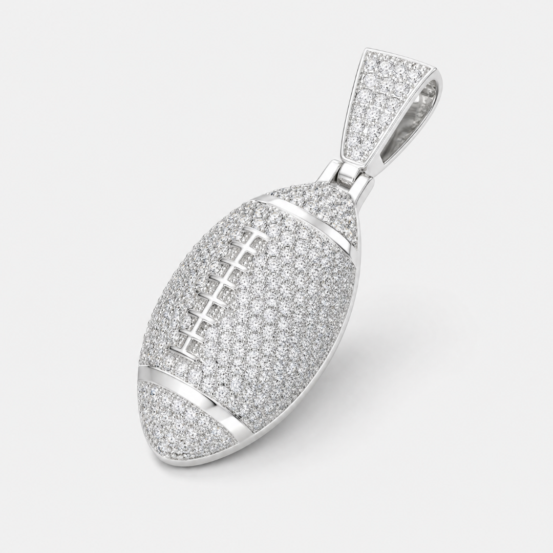 Football Pendant (Silver)