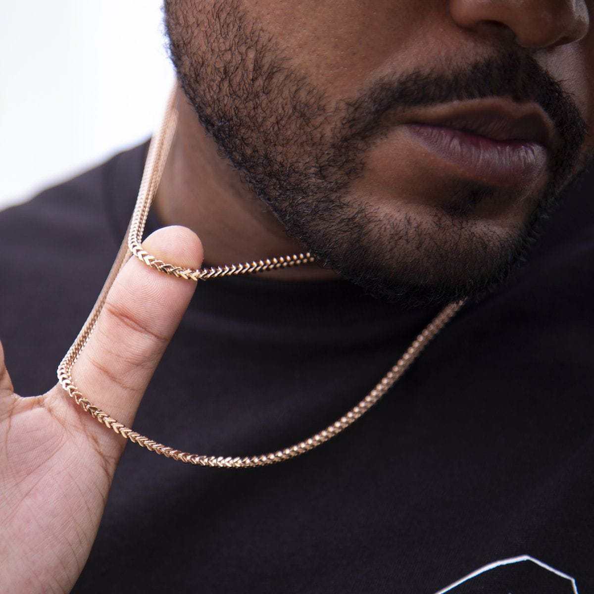 Franco Chain in Rose Gold - 3mm