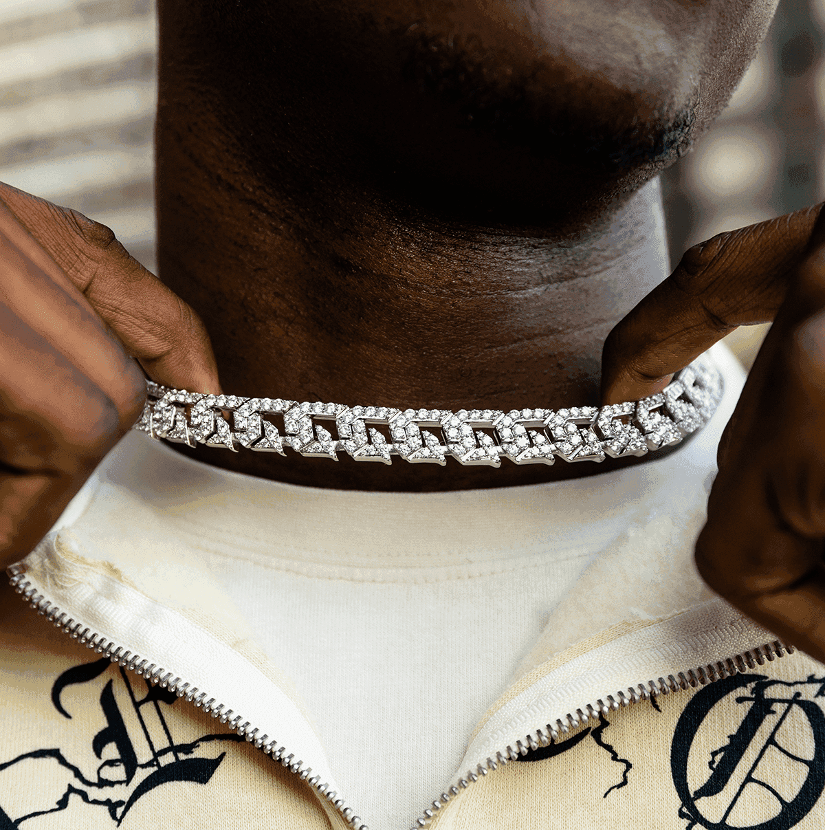 G-Link Chain in White Gold