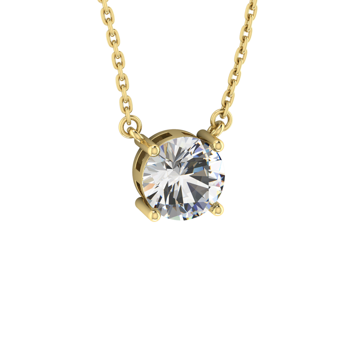 Floating Gemstone Necklace