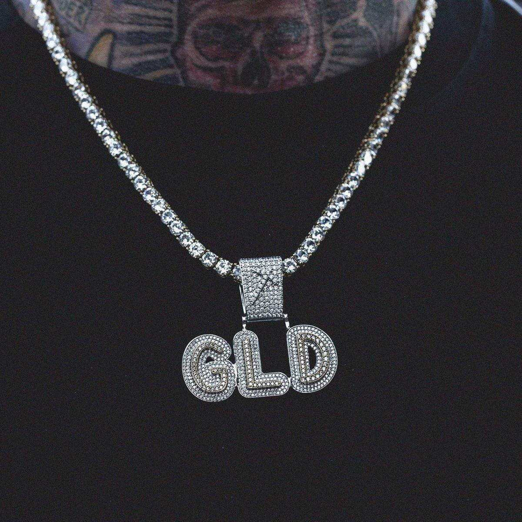 GLD's Name Plate 2-Tone Custom Layered Font