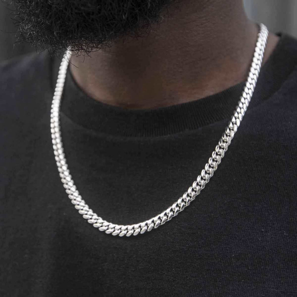 Miami Cuban in White Gold - 6mm