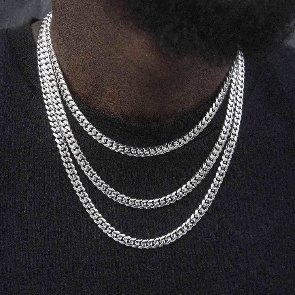 Miami Cuban in White Gold - 6mm