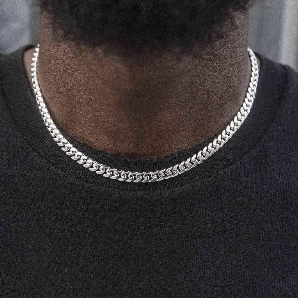 Miami Cuban in White Gold - 6mm