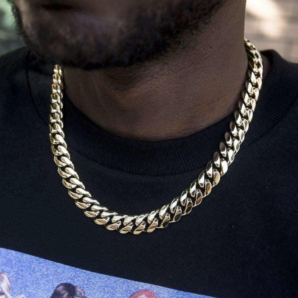 GLD GLD Signature Cuban in Yellow Gold- 12mm