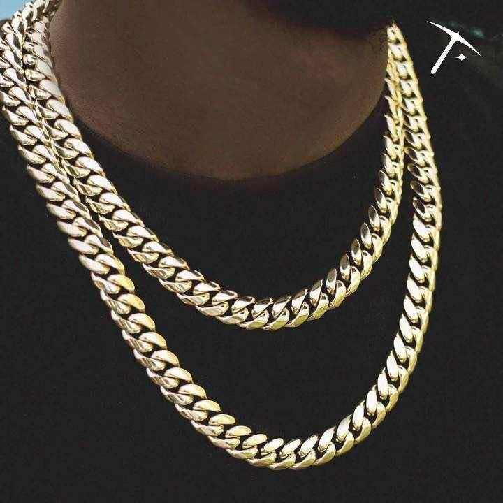 GLD GLD Signature Cuban in Yellow Gold- 12mm