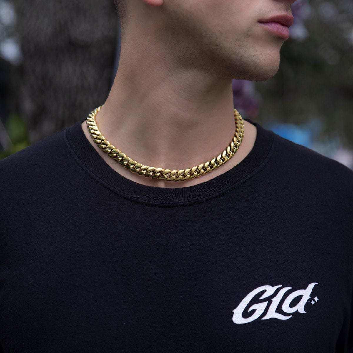 GLD GLD Signature Cuban in Yellow Gold- 12mm