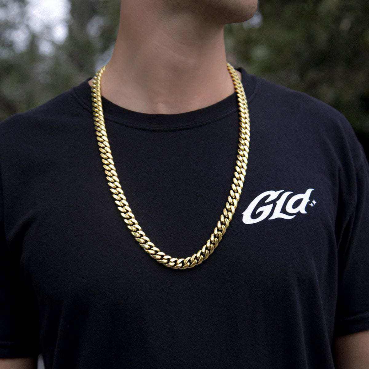 GLD GLD Signature Cuban in Yellow Gold- 12mm