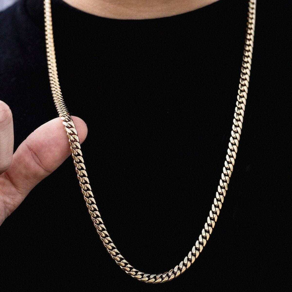 Miami Cuban in Yellow Gold- 6mm