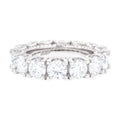 Moissanite Diamond Band Ring in Sterling Silver - 5mm