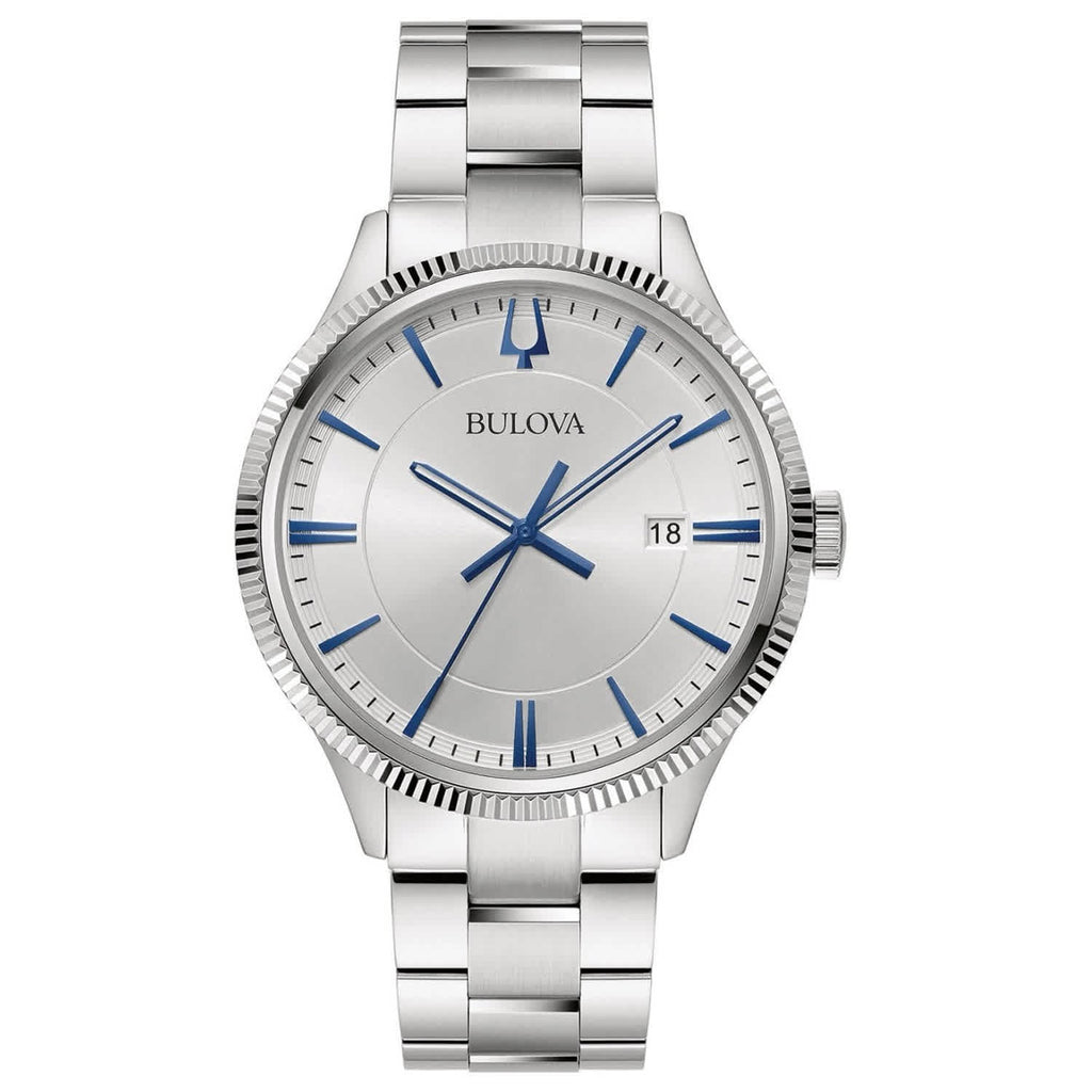 Bulova Men's Stainless Steel Silver Dial Watch
