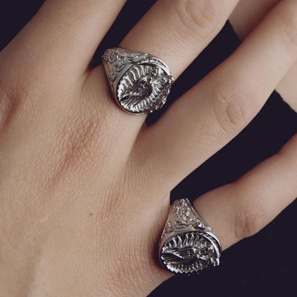 SANTA MUERTE SIGNET RING