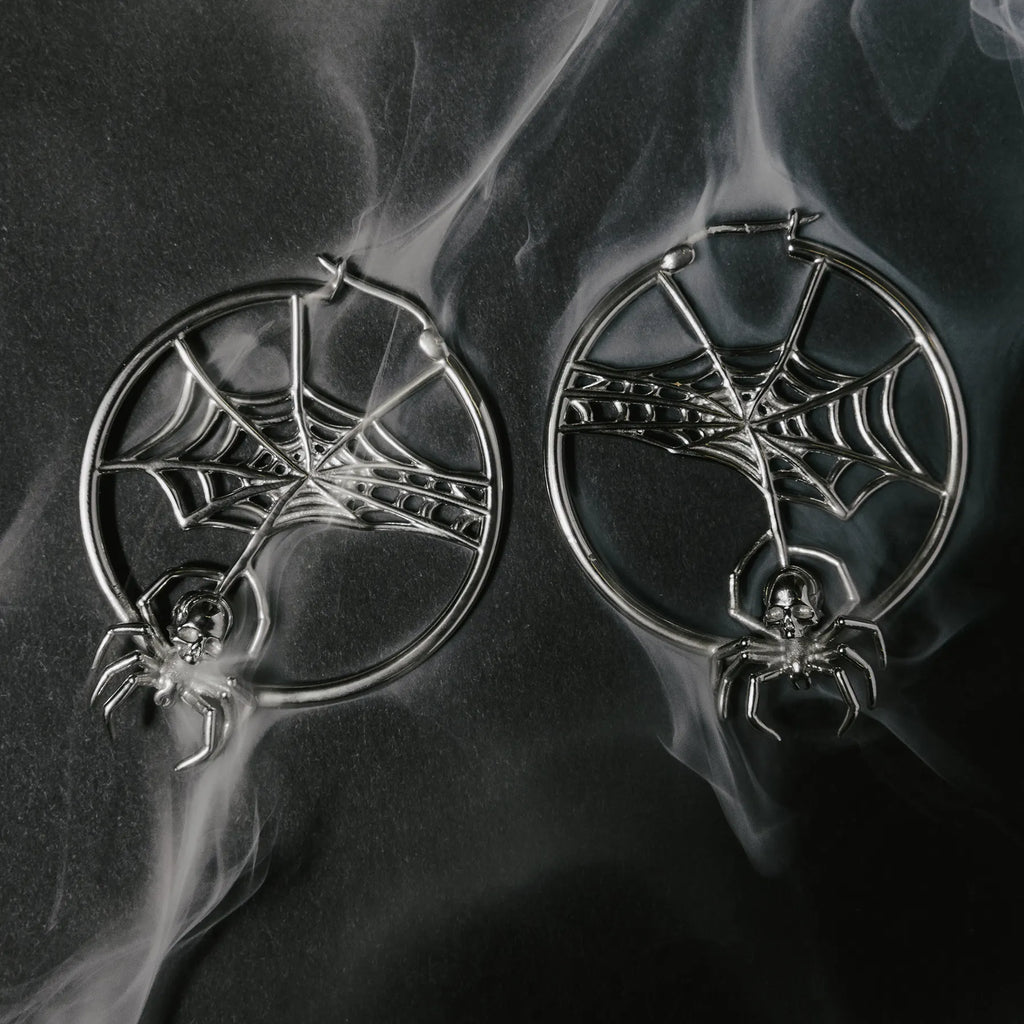 SPIDER HOOP EARRING