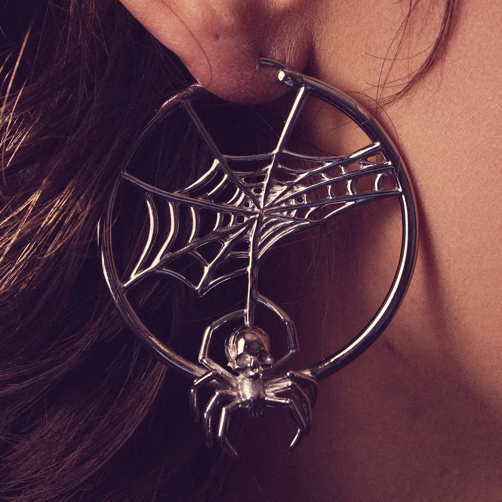 SPIDER HOOP EARRING