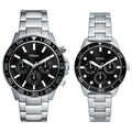 Fossil Unisex His and Hers Multifunction, Stainless Steel Watch Set