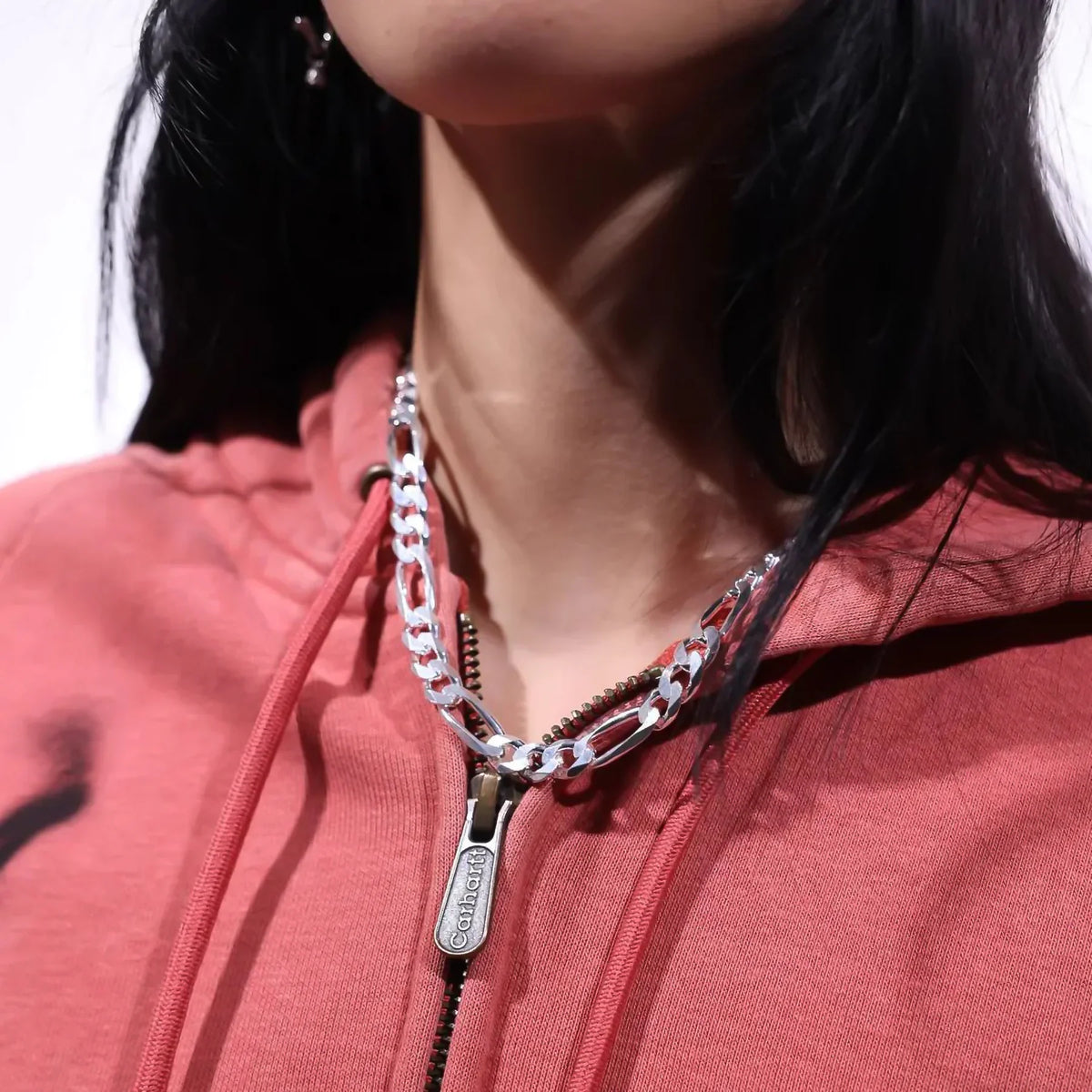 STERLING SILVER FIGARO CHAIN