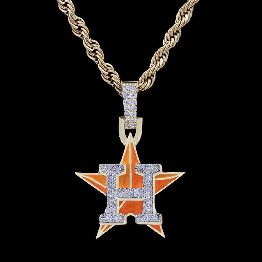Houston Astros Official MLB Logo Pendant