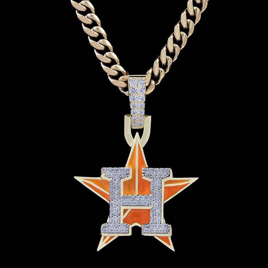 Houston Astros Official MLB Logo Pendant
