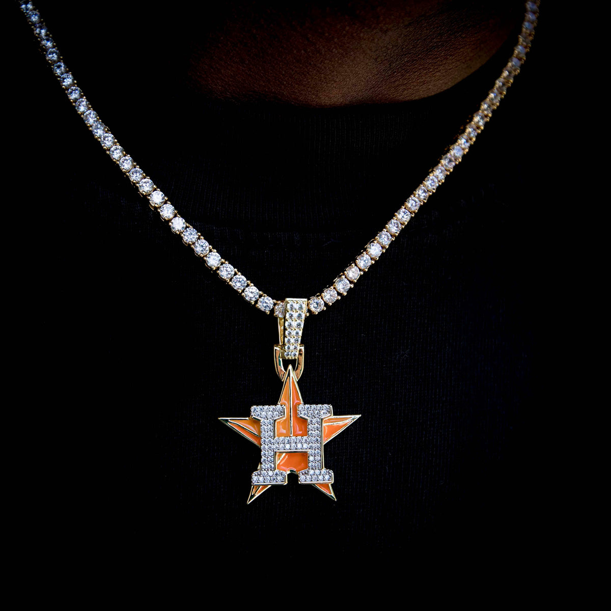 Houston Astros Official MLB Logo Pendant