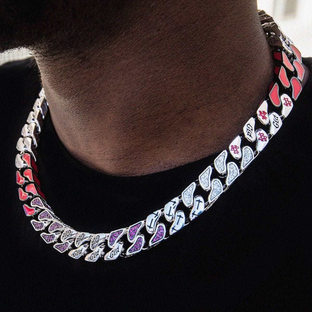Houston Rockets Colored Cuban Chain
