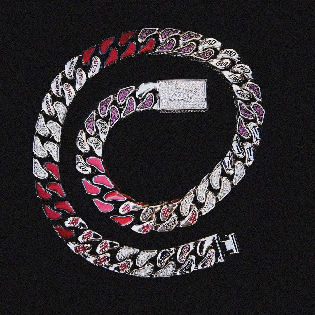 Houston Rockets Colored Cuban Chain