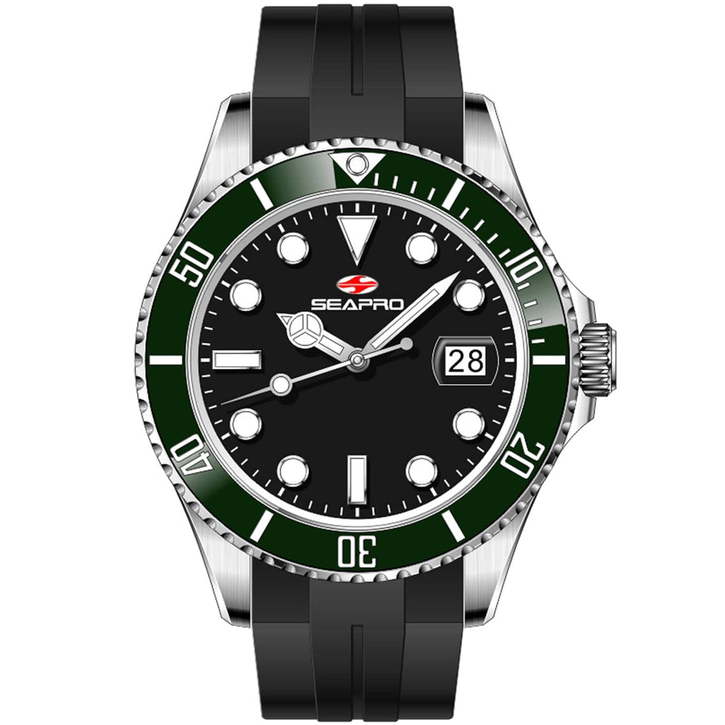 Seapro Men's Nexus Black Dial Watch