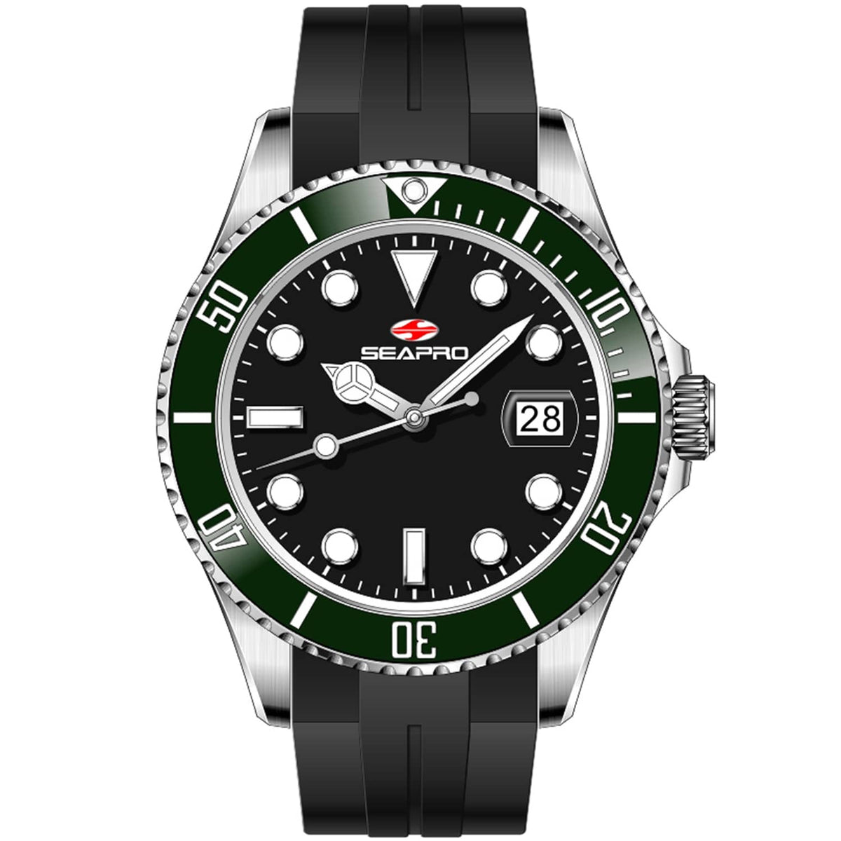 Seapro Men's Nexus Black Dial Watch