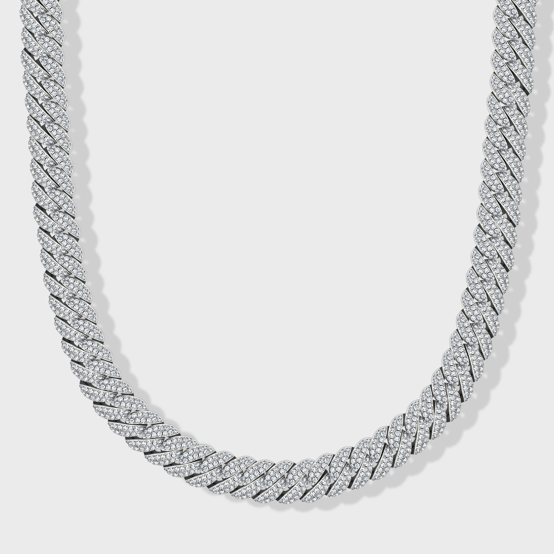 Iced Cuban Chain (Silver) - 10mm
