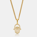 Iced Hamsa (Gold)
