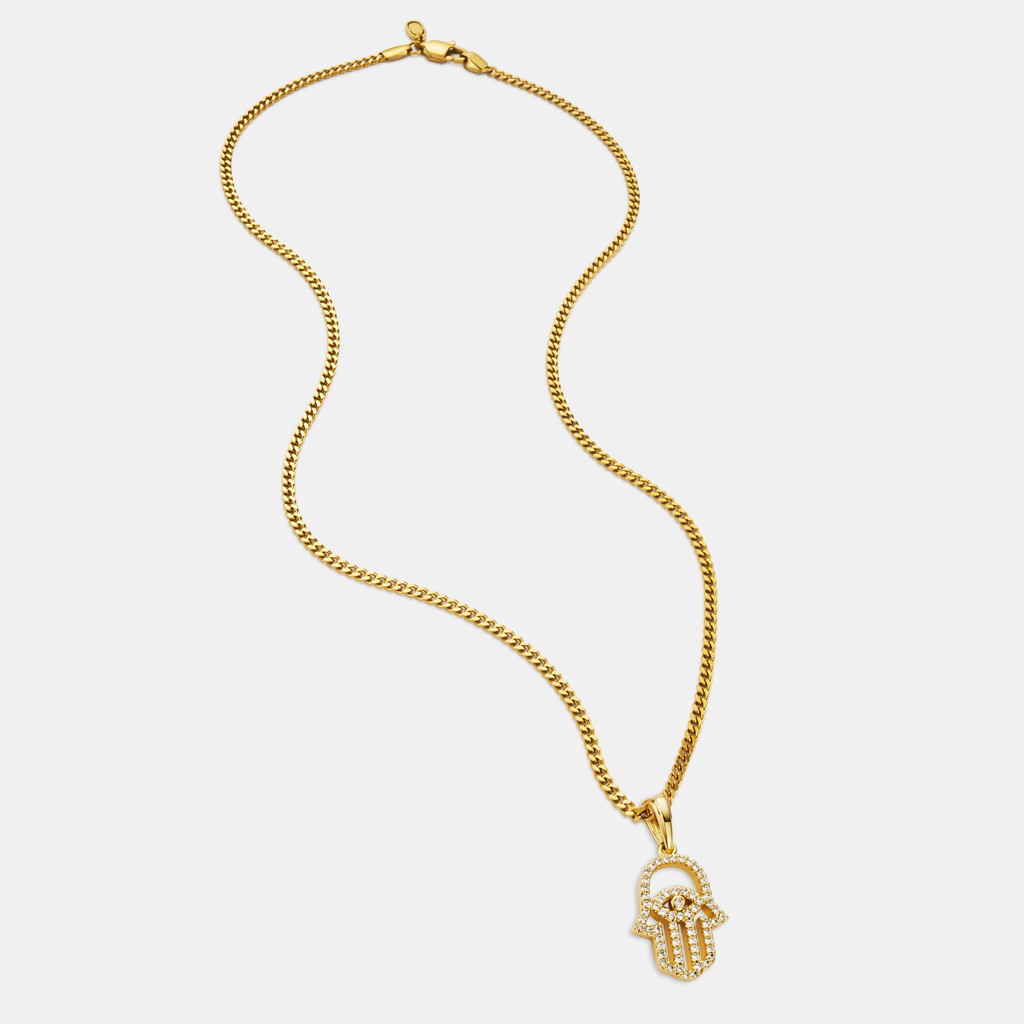 Iced Hamsa (Gold)