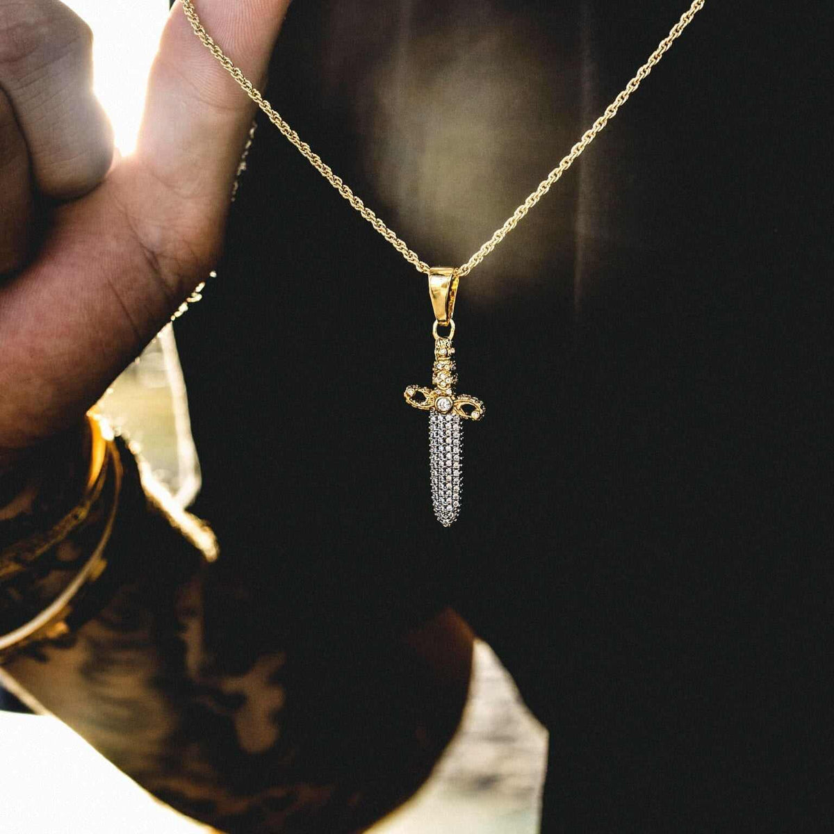 Iced Knife Pendant