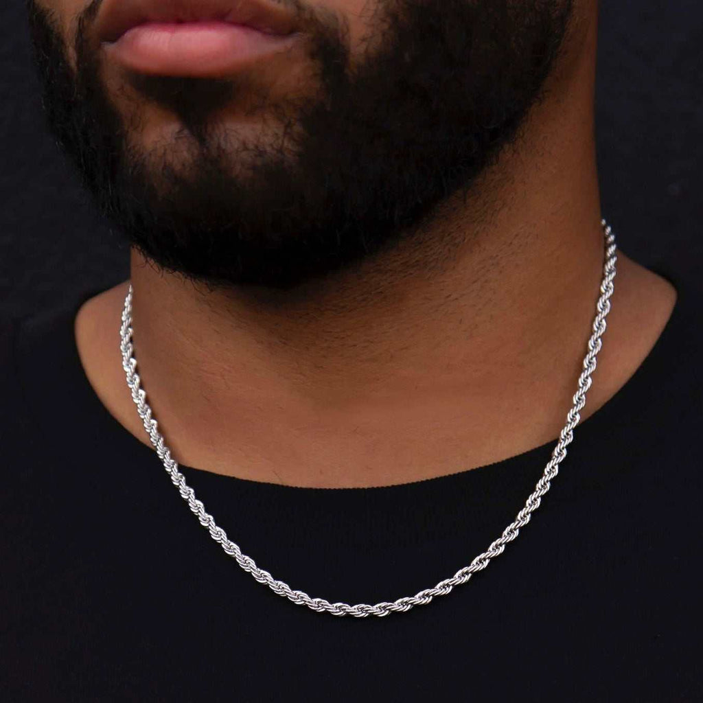 GLD Rope Chain in White Gold - 4mm
