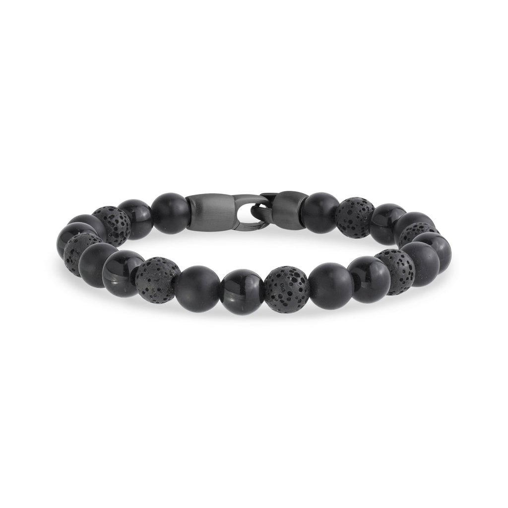 Matte and Shiny Onyx Bracelet