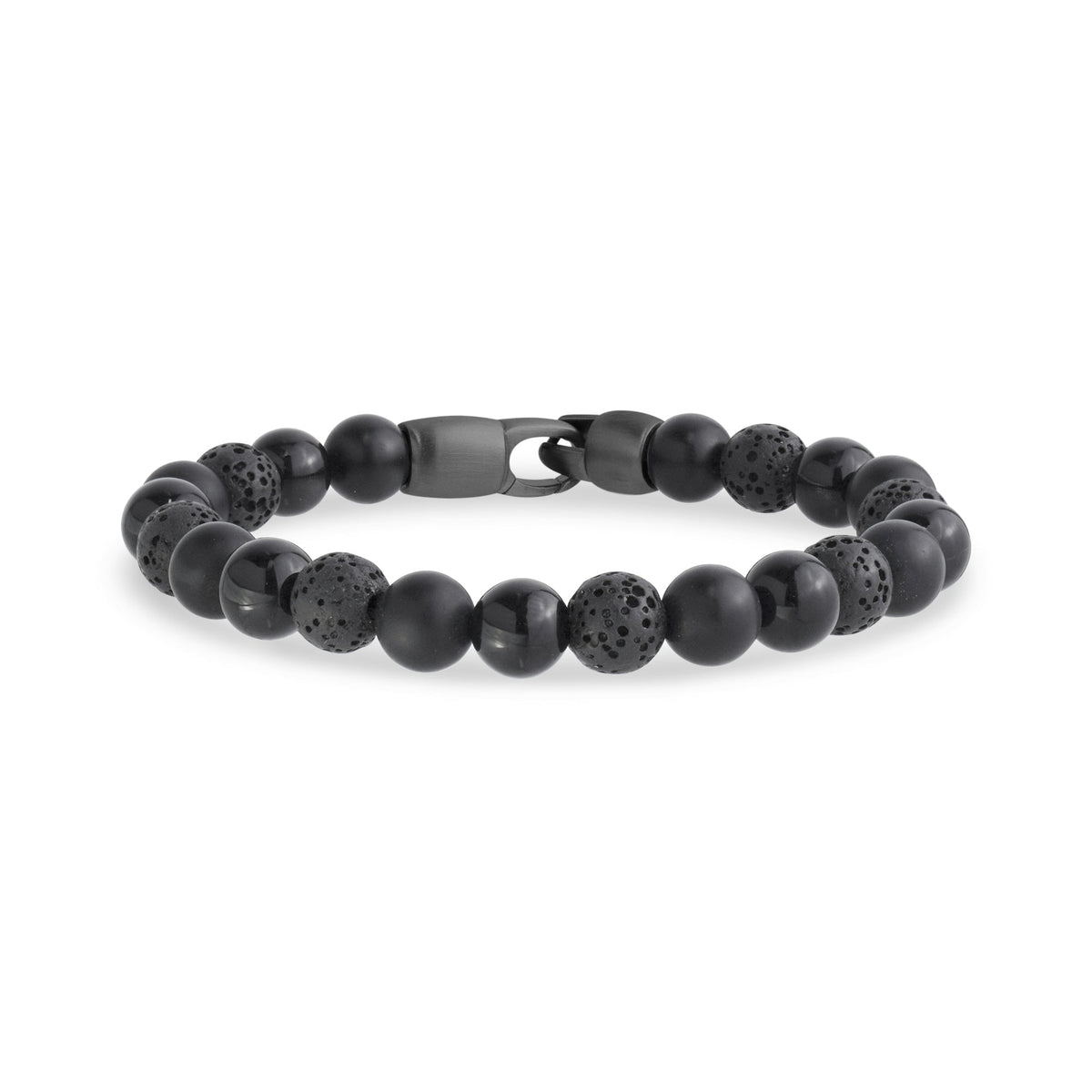 Matte and Shiny Onyx Bracelet