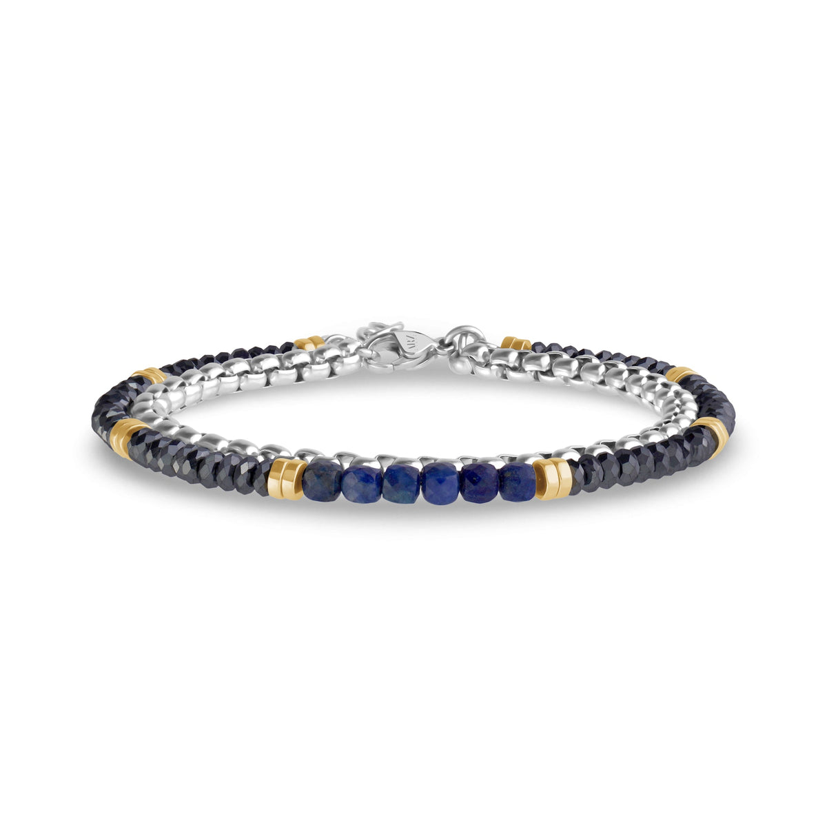 Double Row Lapis Lazuli Bracelet