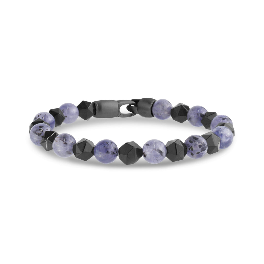 8mm Iolite Bead Bracelet
