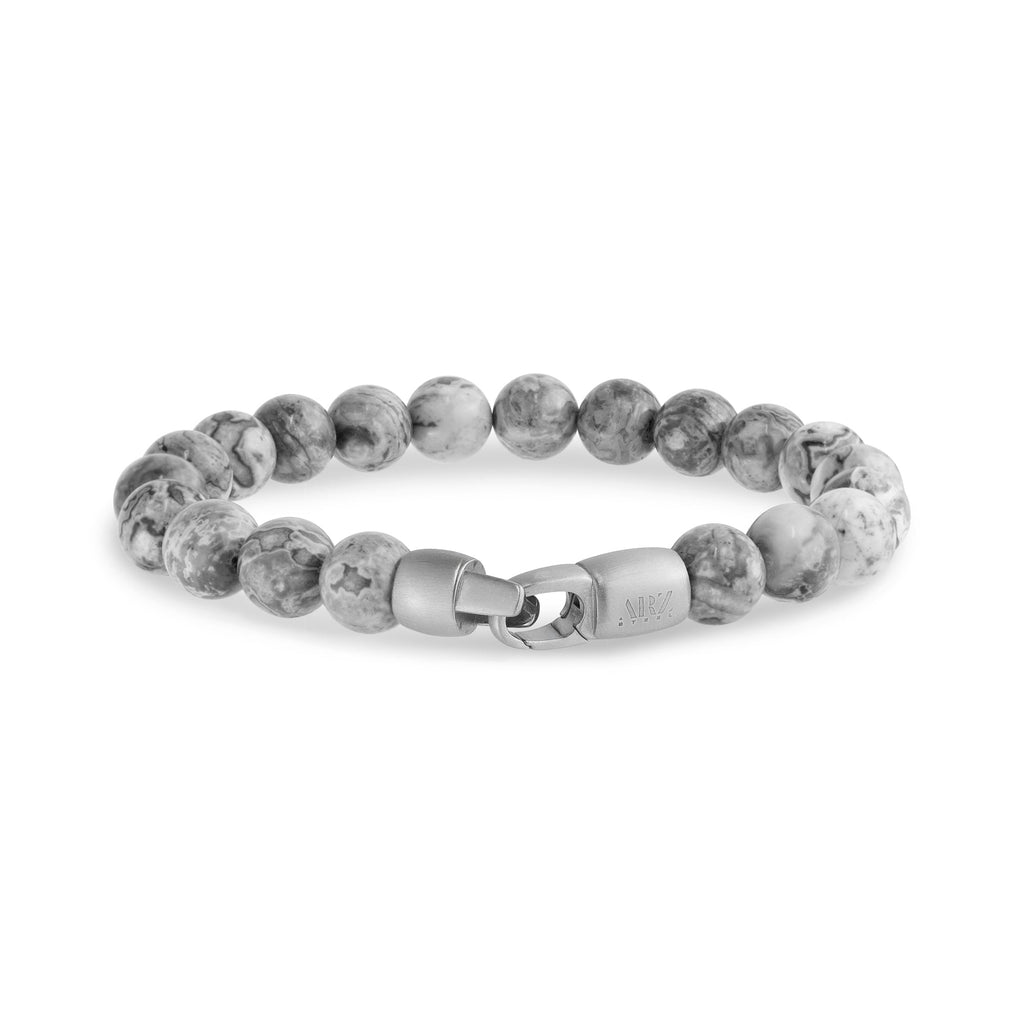Grey Jasper Stone Bracelet