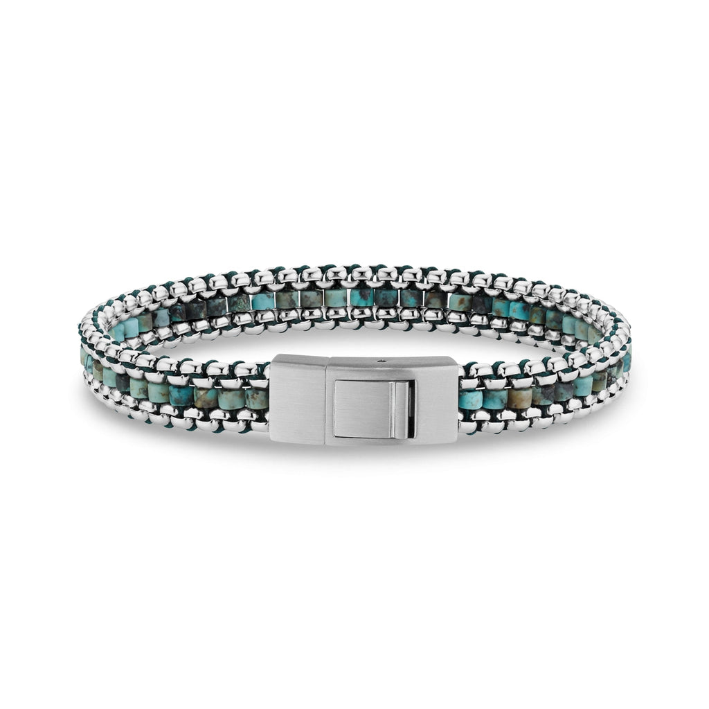 Tethered African Turquoise Bracelet