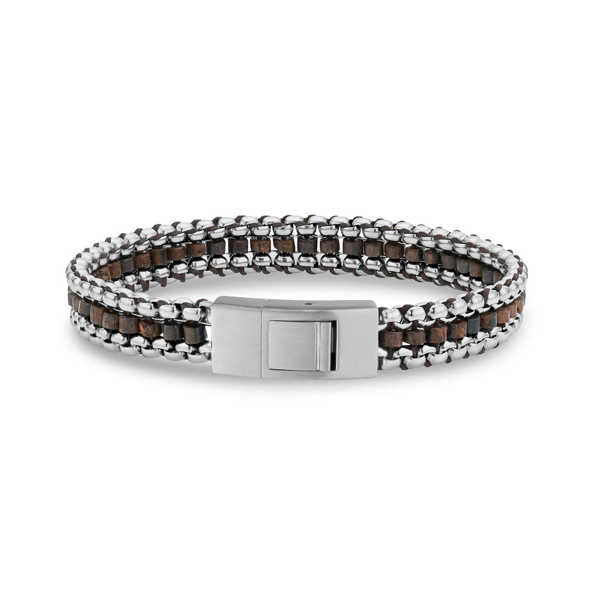 Tethered Bronzite Beaded Bracelet