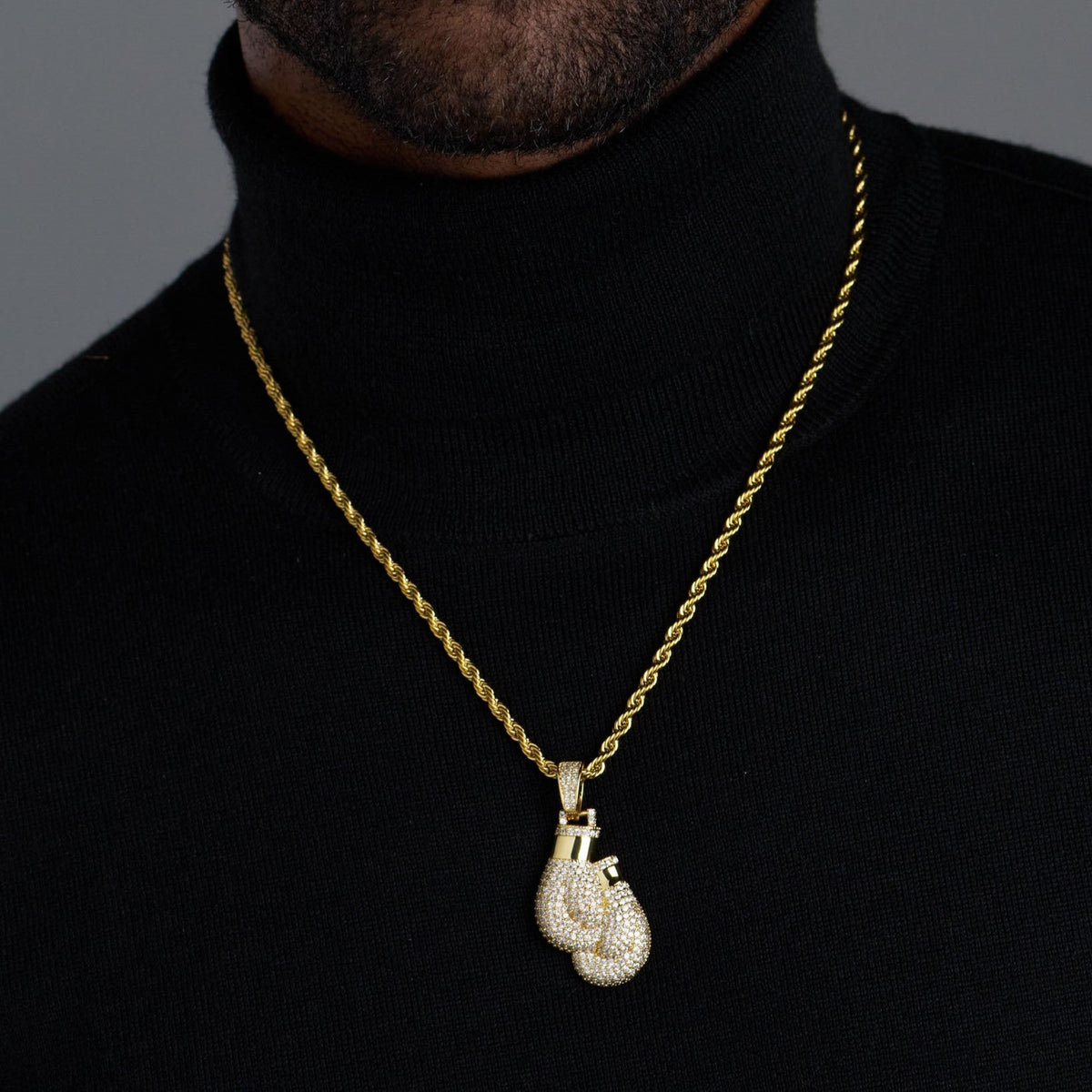Boxing Gloves Pendant (Gold)