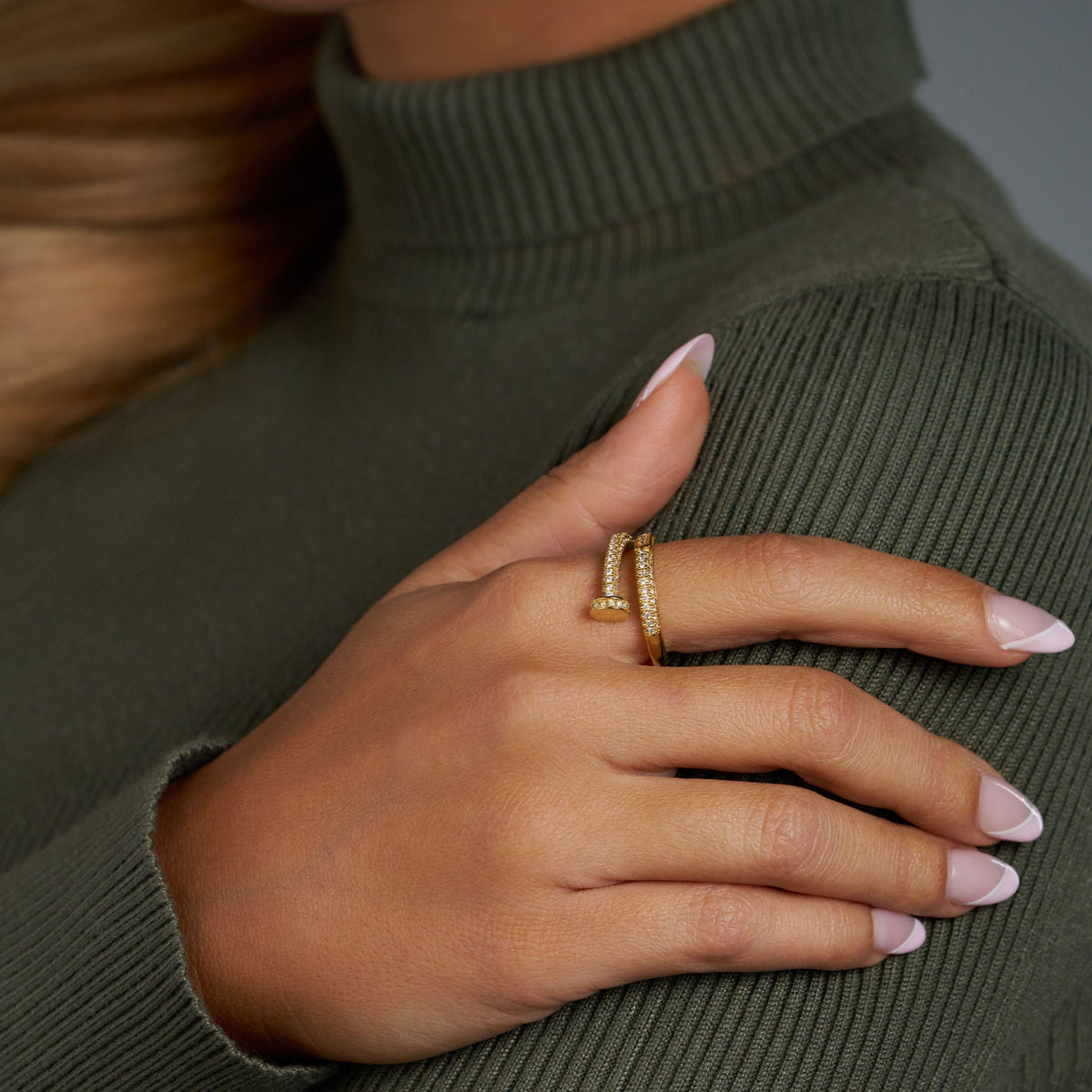 Rings Bundle (Gold) - Cuban, Tennis and Nail