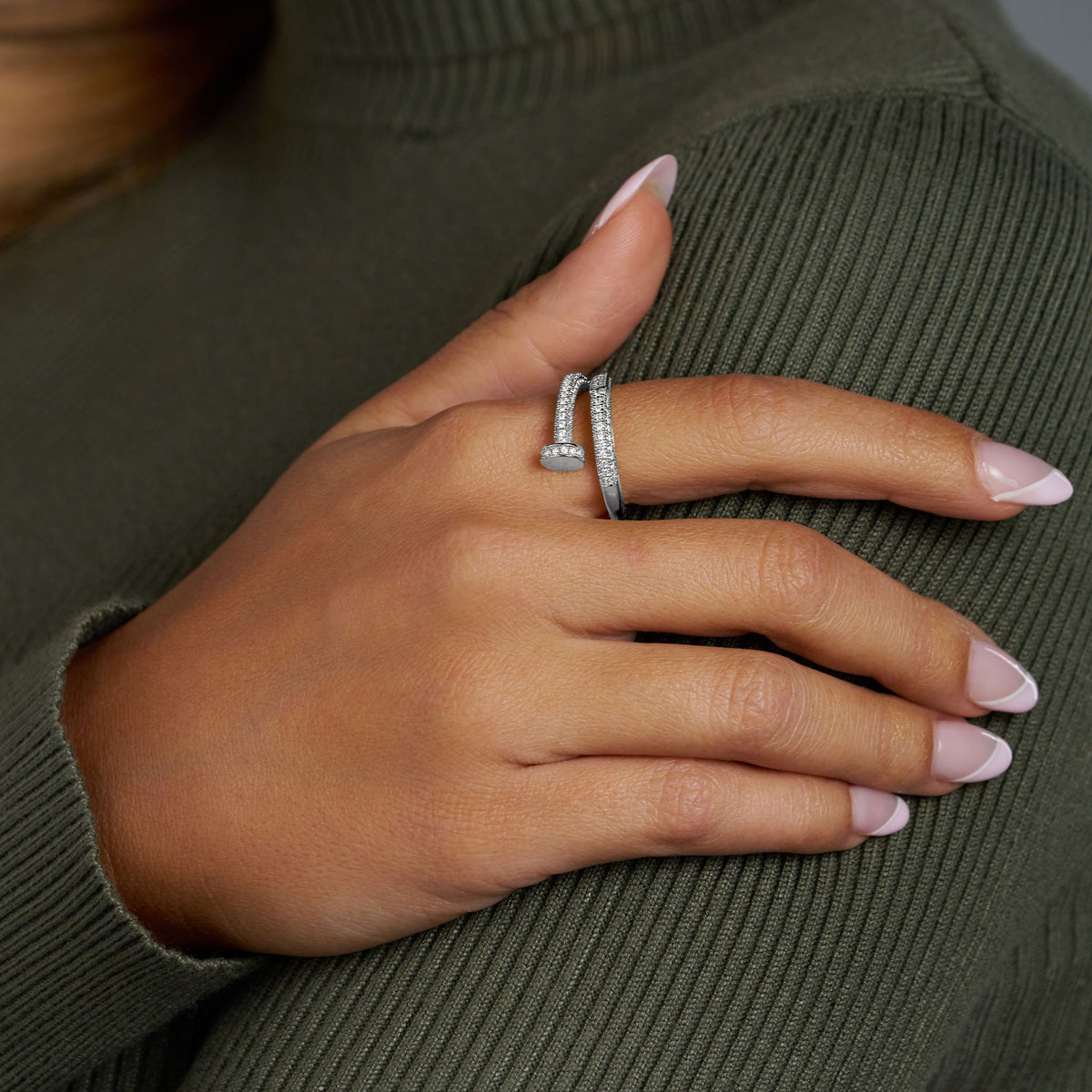 Rings Bundle (Silver) - Cuban, Tennis and Nail