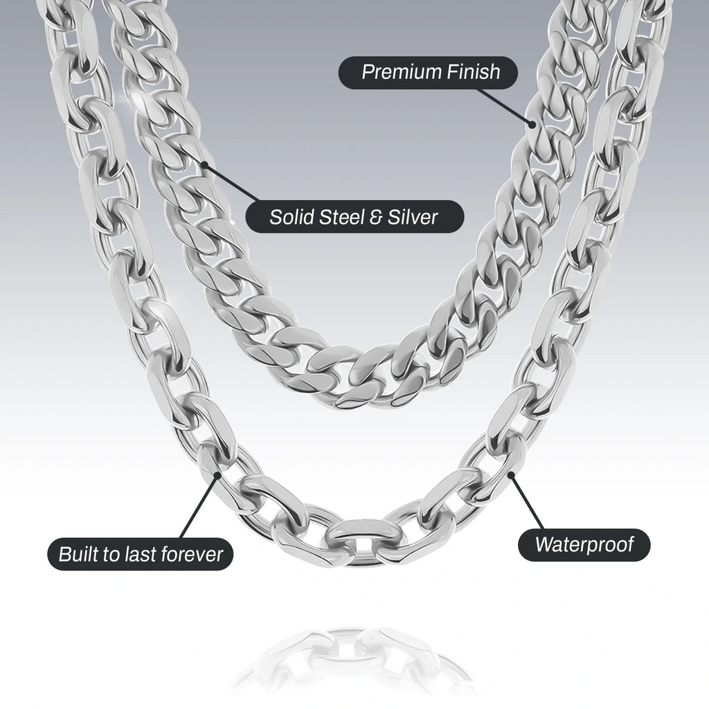 10MM ARIES AND CUBAN CHOKER SET