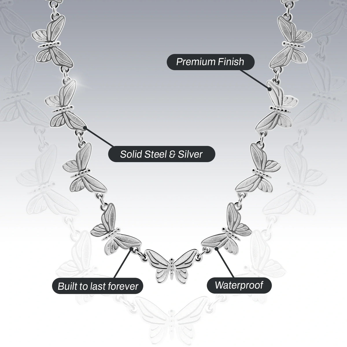 BUTTERFLY NECKLACE (ADJUSTABLE)