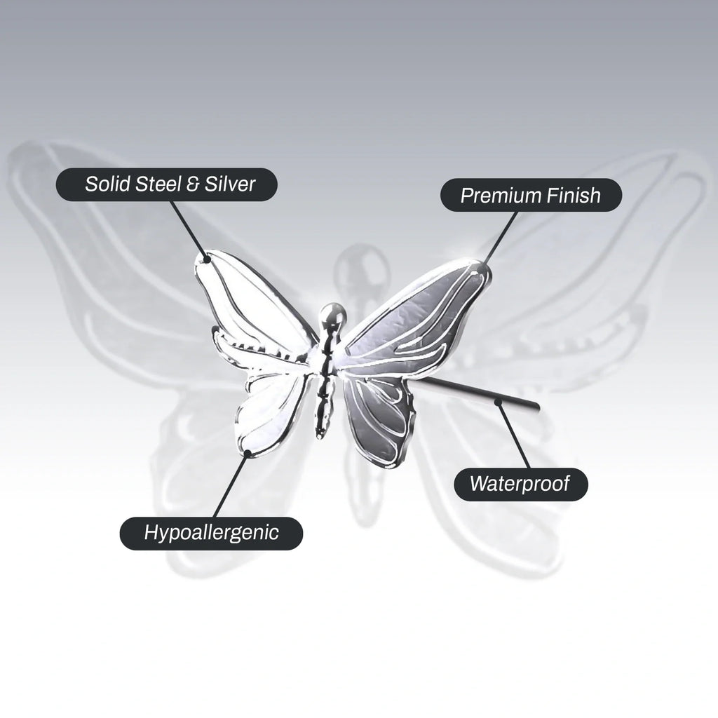BUTTERFLY EARRING (STUD)