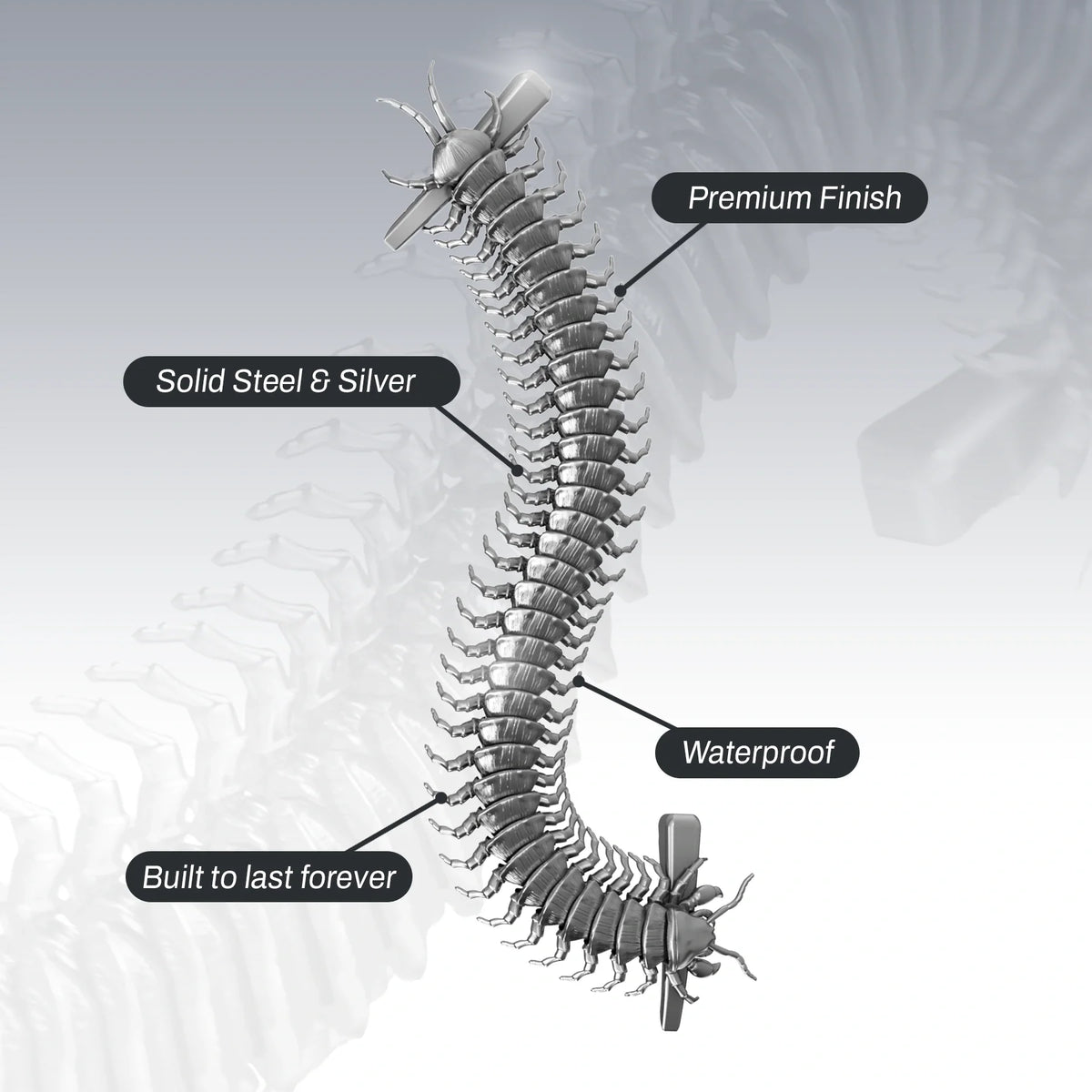 CENTIPEDE HAIRCLIP